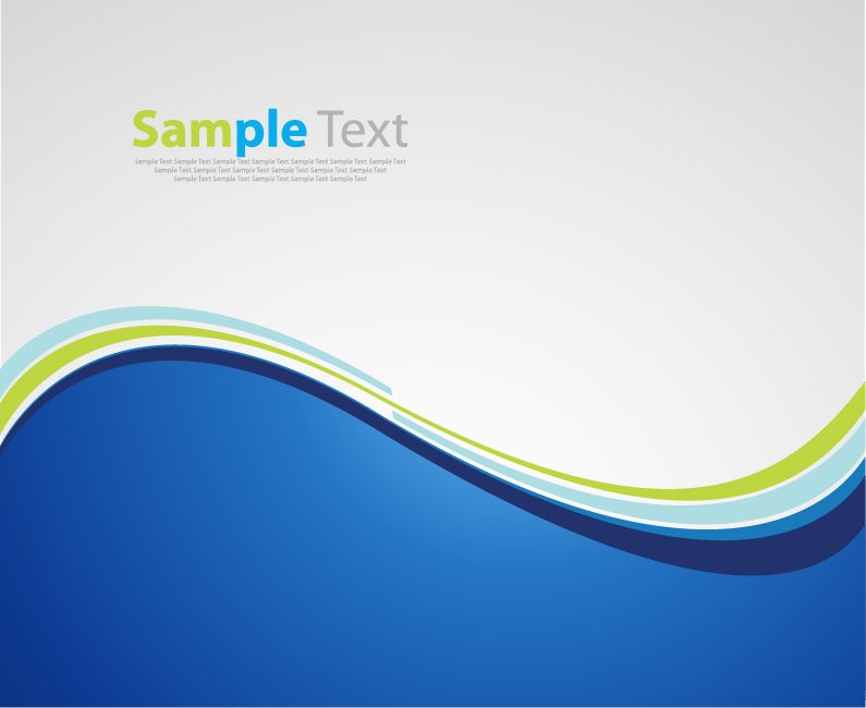 free vector Blue Wave Background